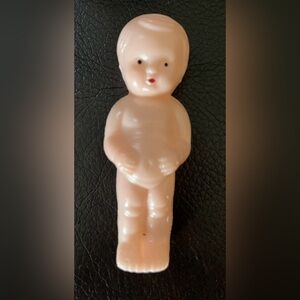 Doll Celluloid Hard Plastic Baby Doll 3 1/4" Vintage Toy